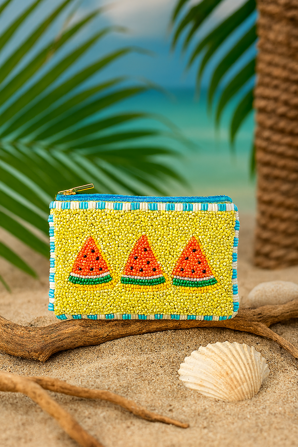 Etui Nari – Perlen-Täschchen mit Melonenmotiv