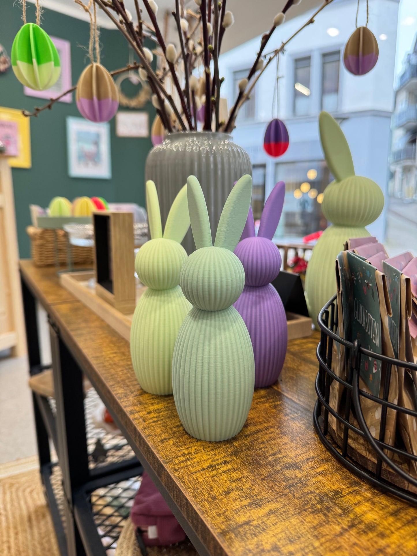 Großer Deko-Hase Sora – 3D-Druck im modernen Japandi Stil Ostern