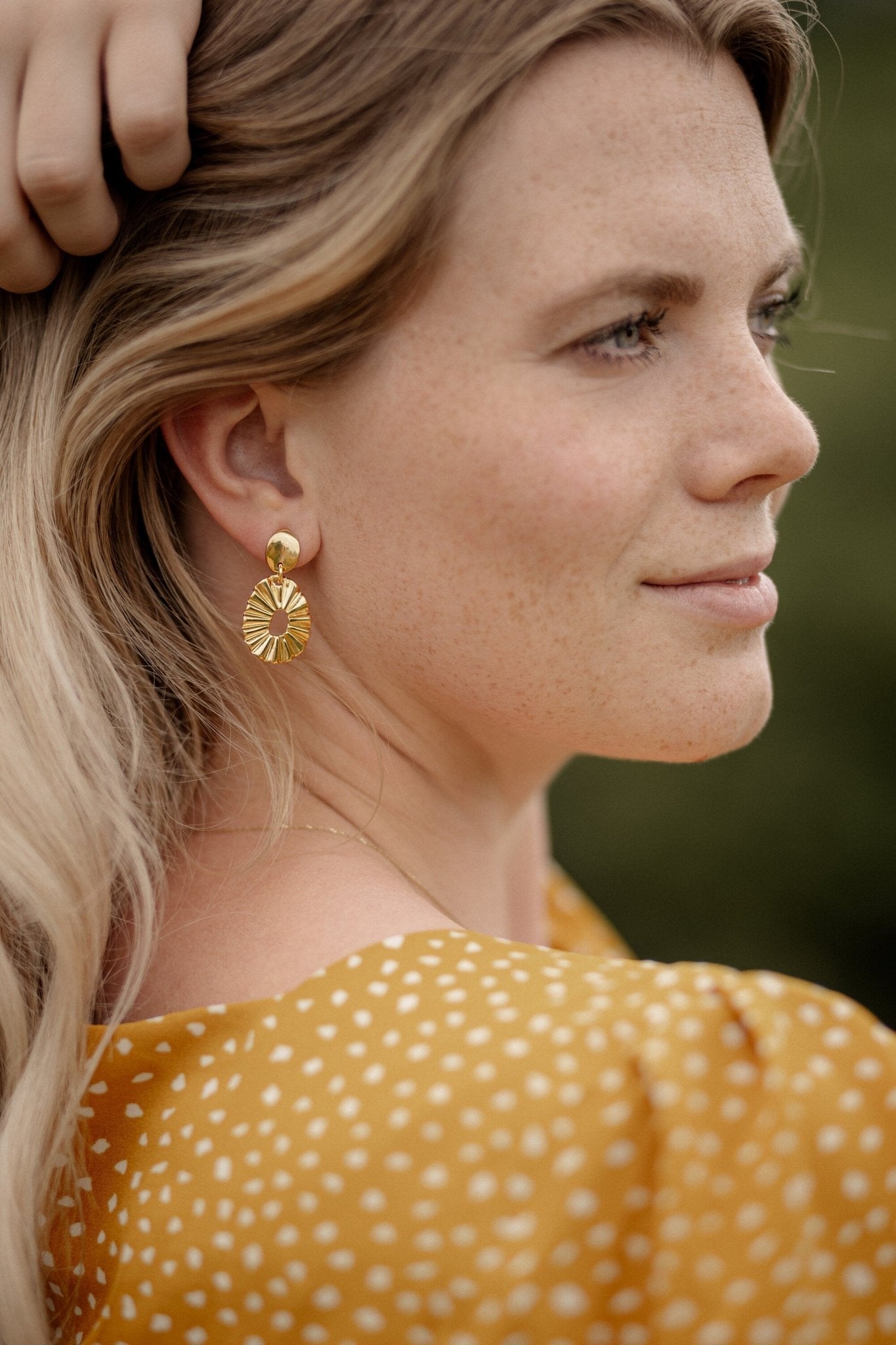 Boho Ohrringe "Charlotte" in gold - Feenmanufaktur