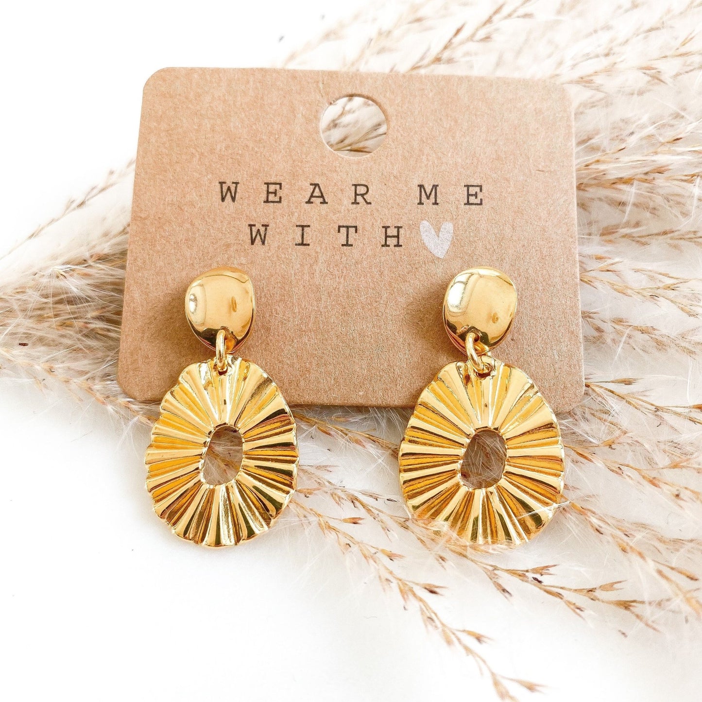 Boho Ohrringe "Charlotte" in gold - Feenmanufaktur