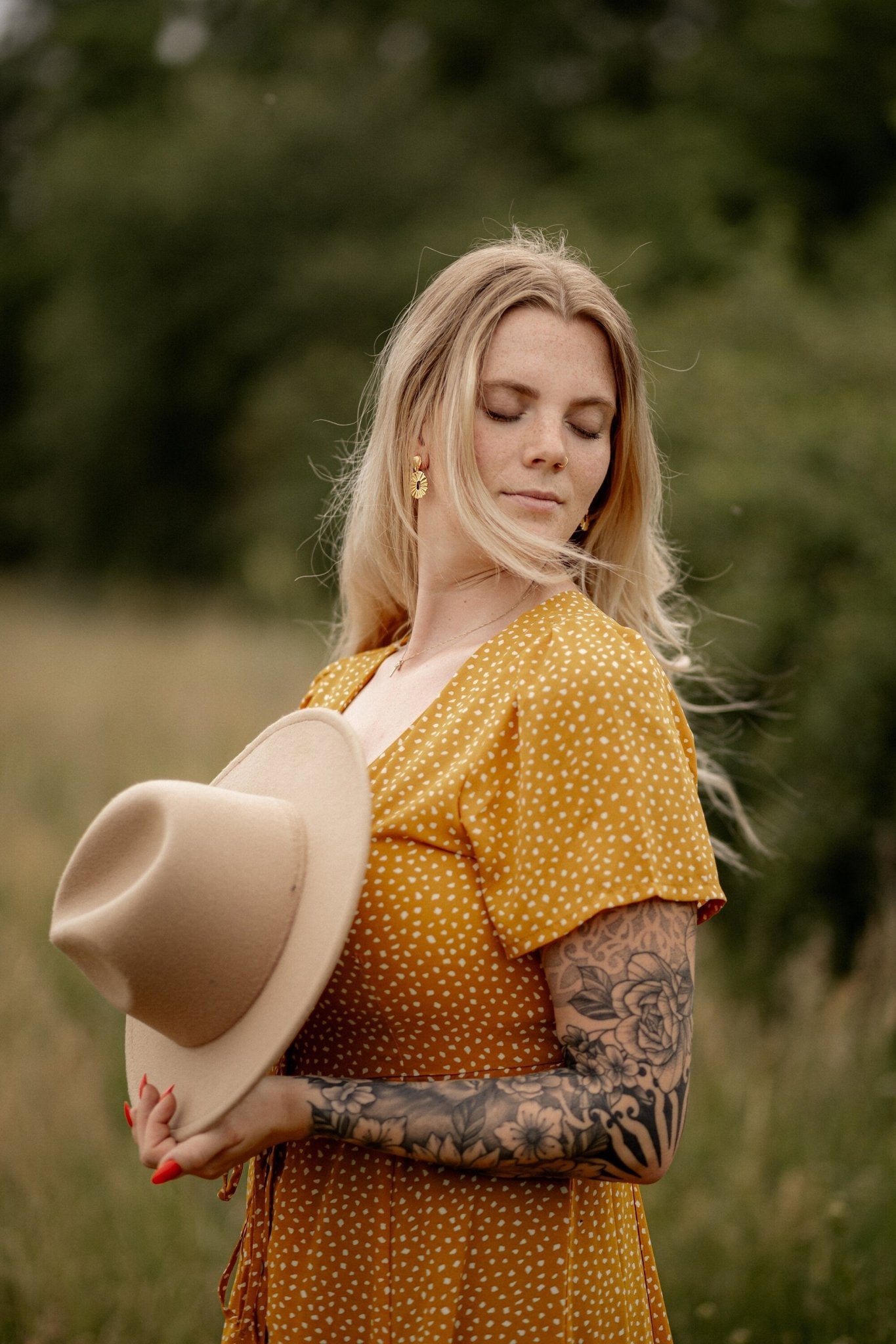 Boho Ohrringe "Charlotte" in gold - Feenmanufaktur