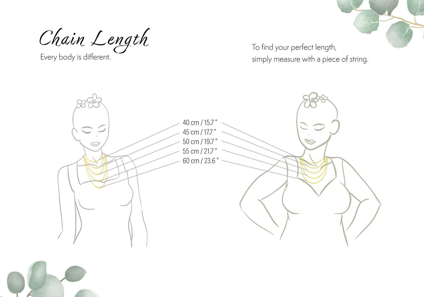 Halskette "Herz & Auge" in gold mit Zirkonia Stein - Feenmanufaktur