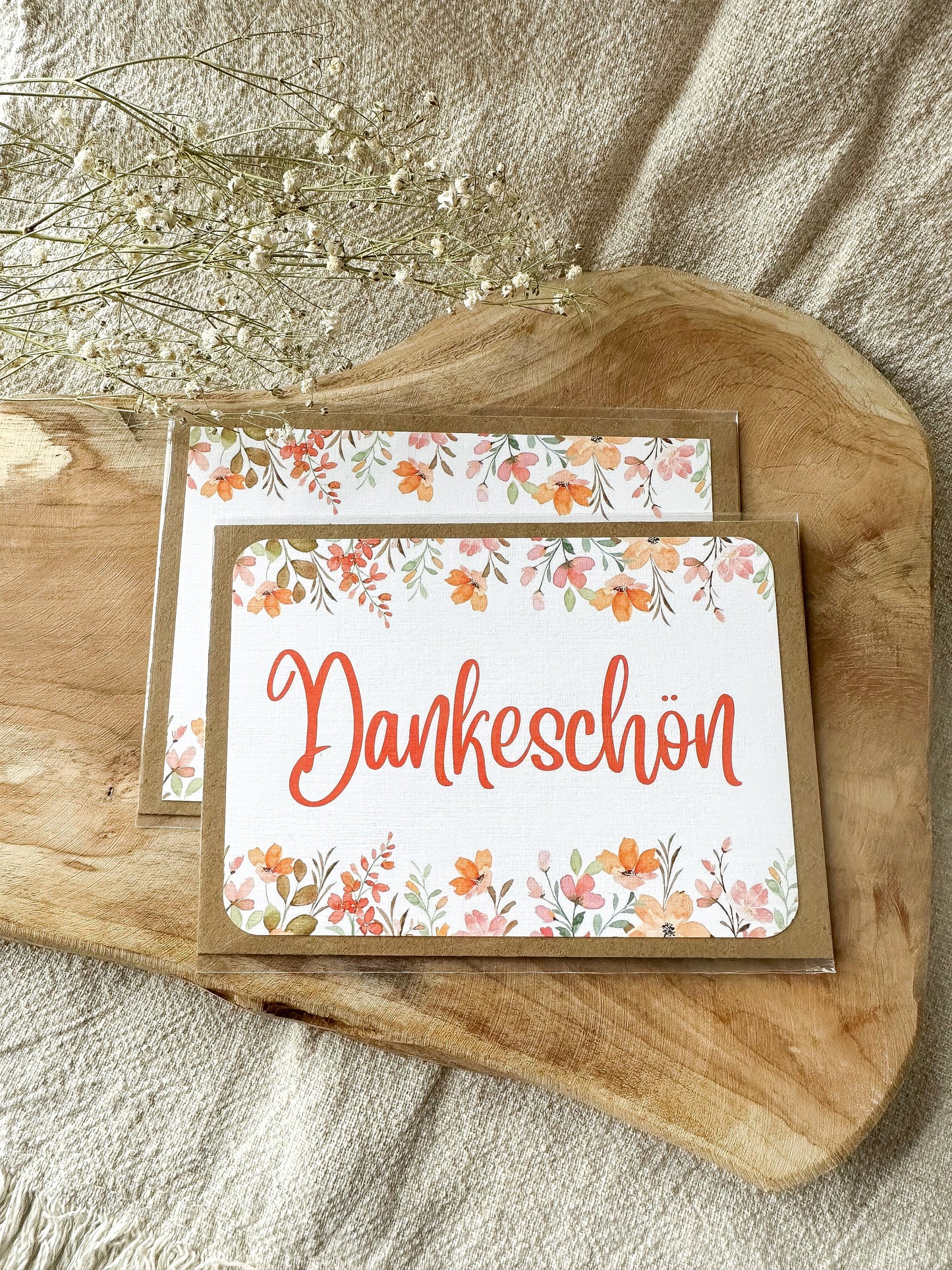Postkarte "Dankeschön" inkl. Umschlag (A6)