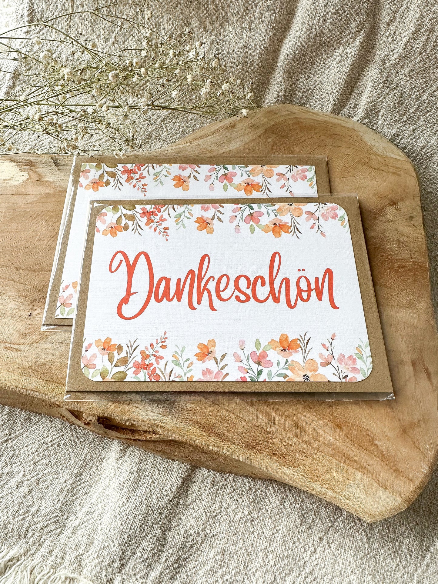 Postkarte "Dankeschön" inkl. Umschlag (A6)