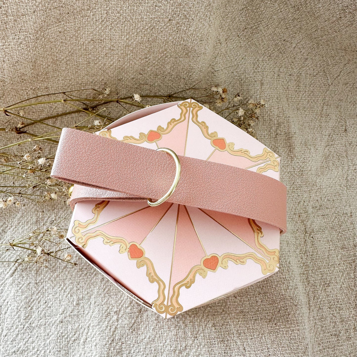 Geschenkbox "Karussel" Schmuck & Geschenke Zirkus Kirmes rosa