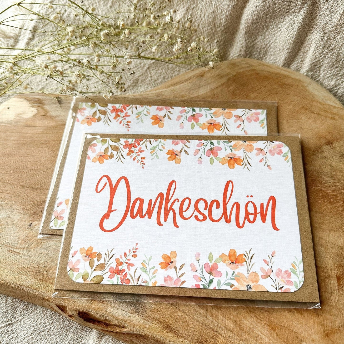 Postkarte "Dankeschön" inkl. Umschlag (A6) - Feenmanufaktur