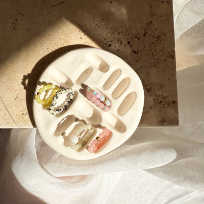 Handgemachte Schmuckschale aus Jesmonite - von art.icels