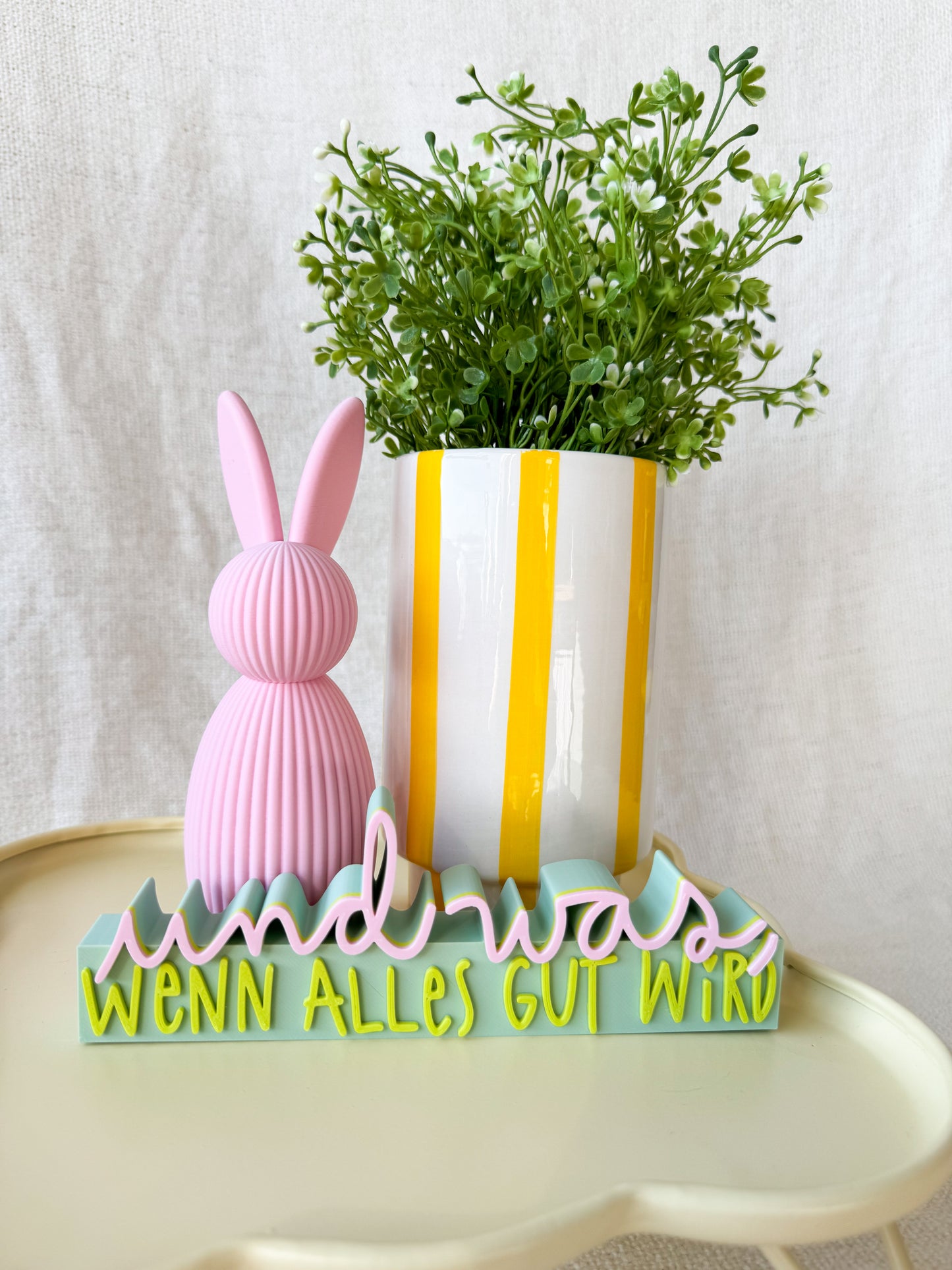 „Und was, wenn alles gut wird“ 3D Schriftzug als Deko oder Geschenk