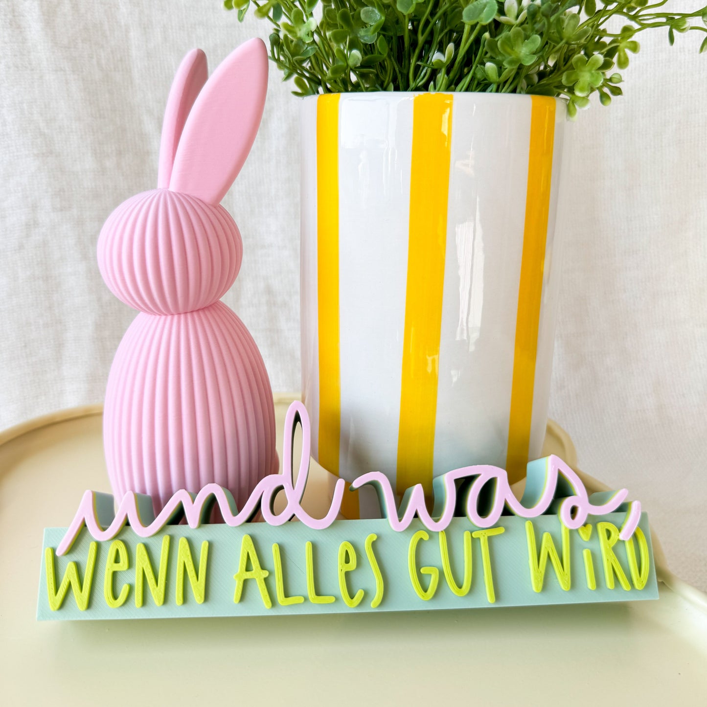 „Und was, wenn alles gut wird“ 3D Schriftzug als Deko oder Geschenk