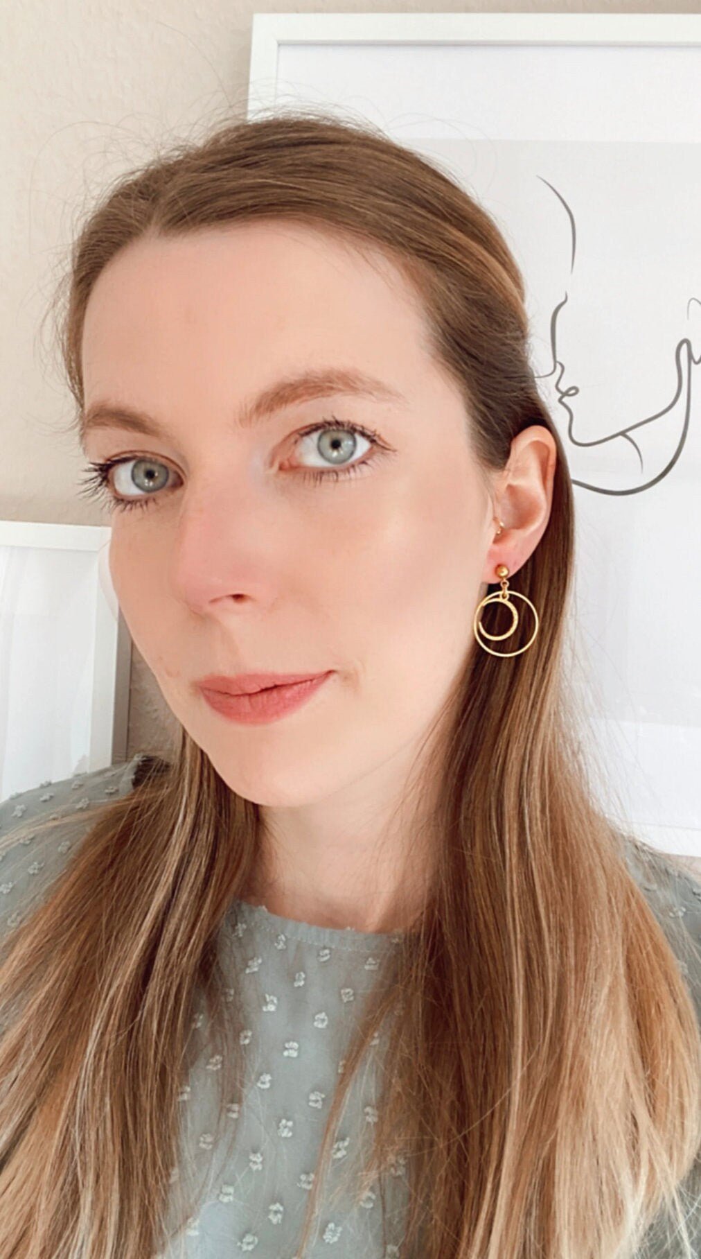 Boho Ohrringe "Line" in gold - minimalistisch - Feenmanufaktur
