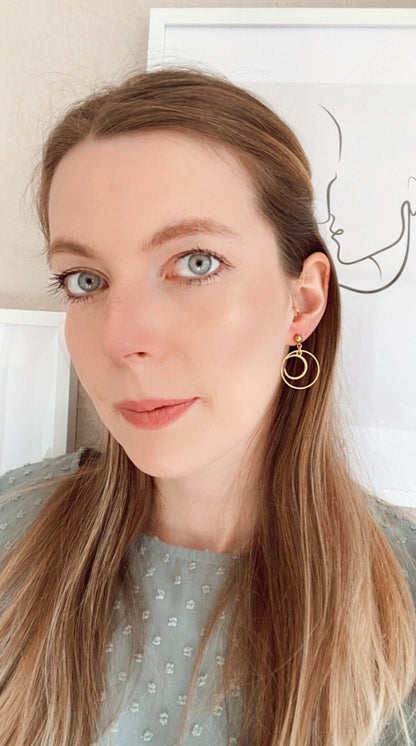 Boho Ohrringe "Line" in gold - minimalistisch - Feenmanufaktur