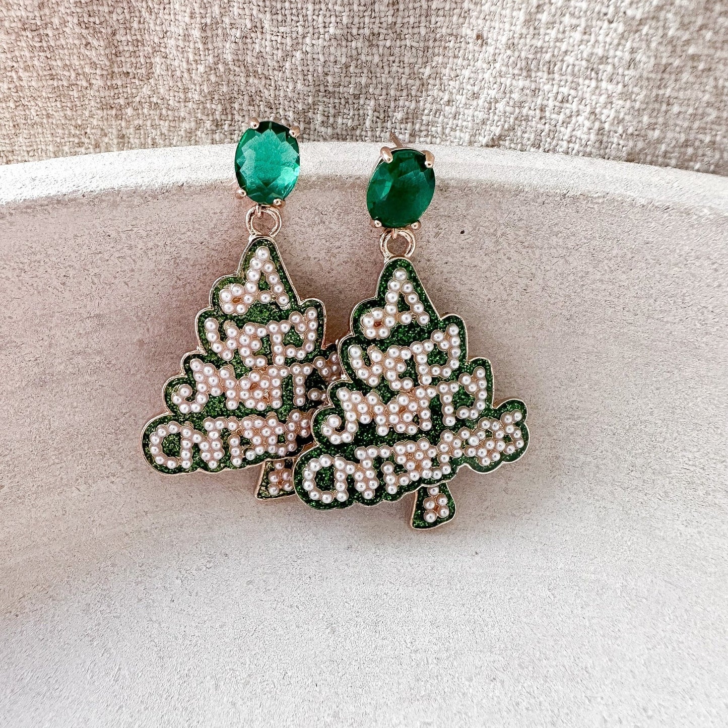 Festlicher Weihnachtsschmuck Christbaum Ohrringe Weihnachtsbaum - Feenmanufaktur