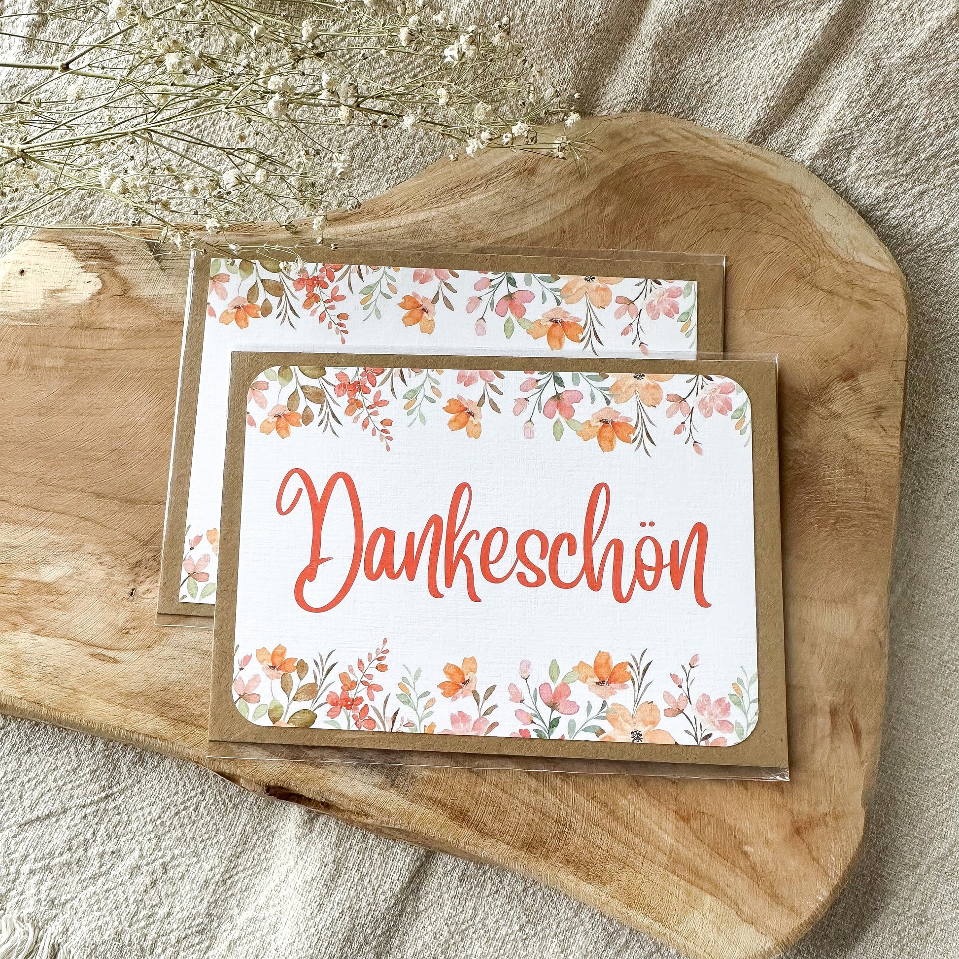 Postkarte "Dankeschön" inkl. Umschlag (A6)