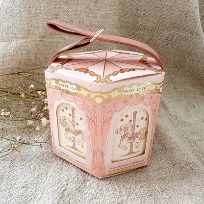 Geschenkbox "Karussel" Schmuck & Geschenke Zirkus Kirmes rosa