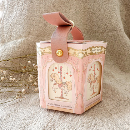 Geschenkbox "Karussel" Schmuck & Geschenke Zirkus Kirmes rosa