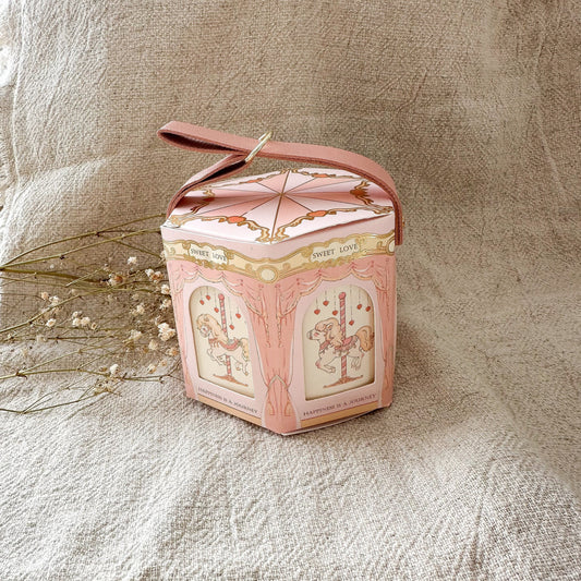 Geschenkbox "Karussel" Schmuck & Geschenke Zirkus Kirmes rosa