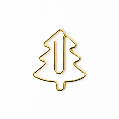X-mas Clip Tree – Goldene Tannenbaum Büroklammer 30 x 25 mm