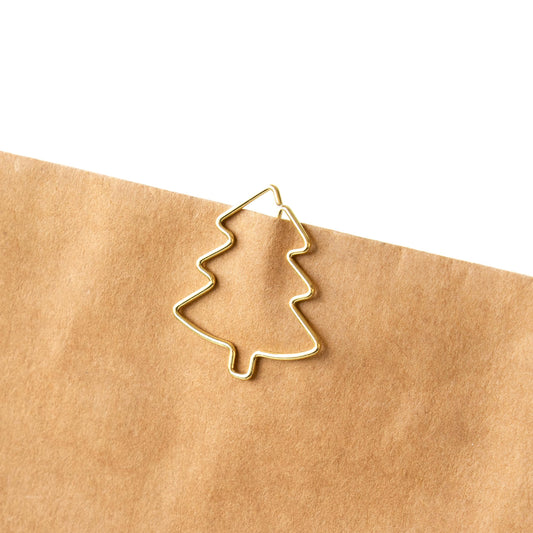X-mas Clip Tree – Goldene Tannenbaum Büroklammer 30 x 25 mm
