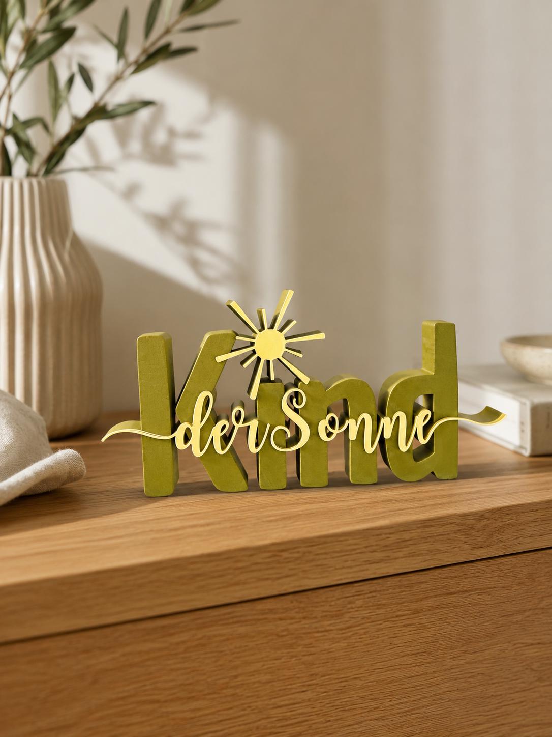 Kind der Sonne STL Datei & 3MF | 3D Druck Schriftzug für Kinderzimmer | Dekoration | Bambu Lab kompatibel | kommerzielle Nutzung