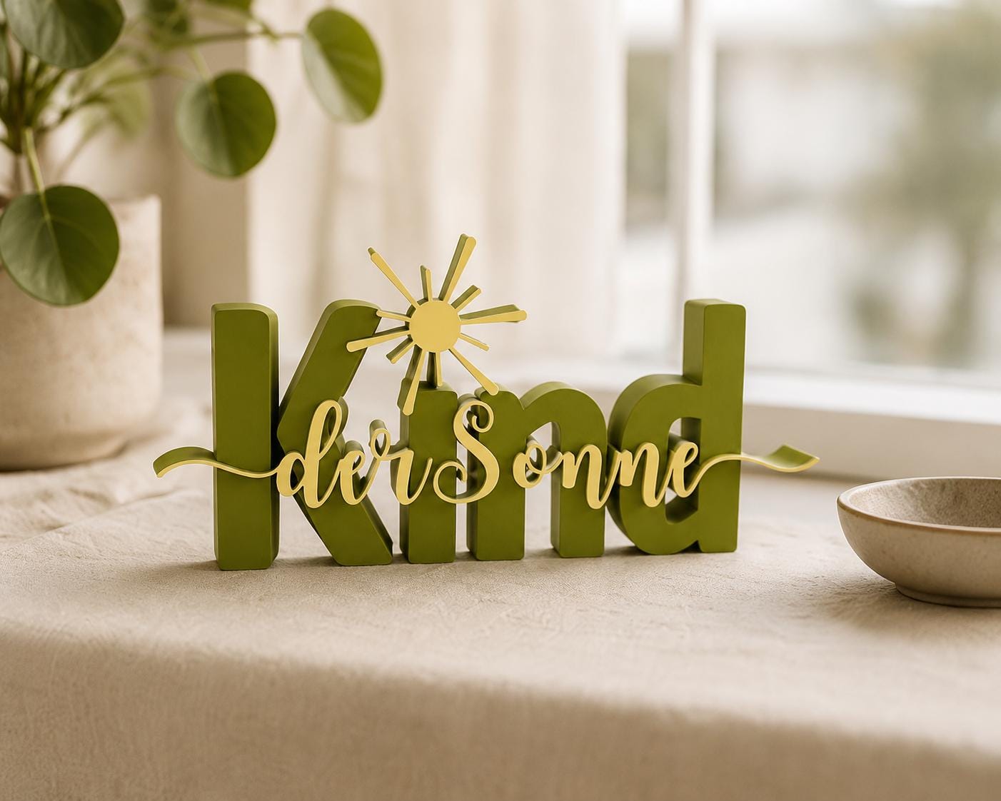 Kind der Sonne STL Datei & 3MF | 3D Druck Schriftzug für Kinderzimmer | Dekoration | Bambu Lab kompatibel | kommerzielle Nutzung