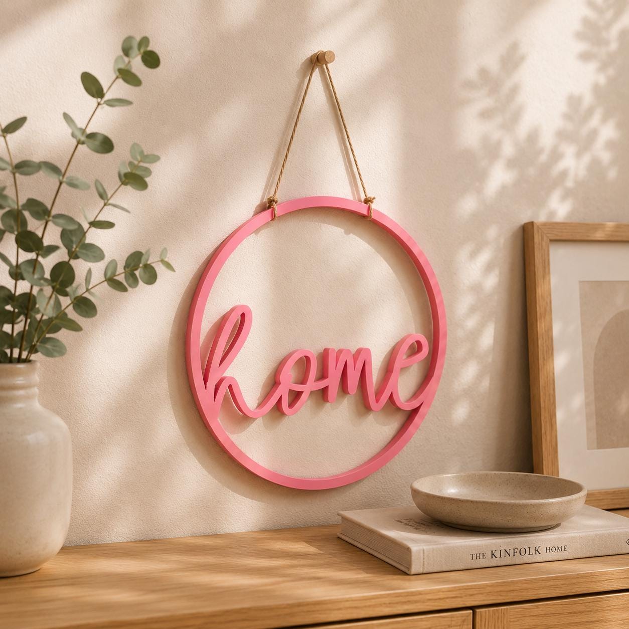 3D-Druck Datei Türschild Home rund | STL Download für moderne Türdekoration & Haustür Deko | inkl. Gewerbelizenz für Verkauf