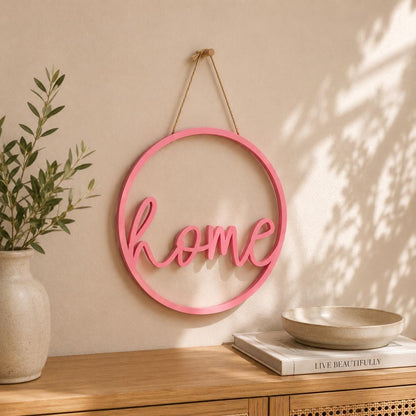 3D-Druck Datei Türschild Home rund | STL Download für moderne Türdekoration & Haustür Deko | inkl. Gewerbelizenz für Verkauf