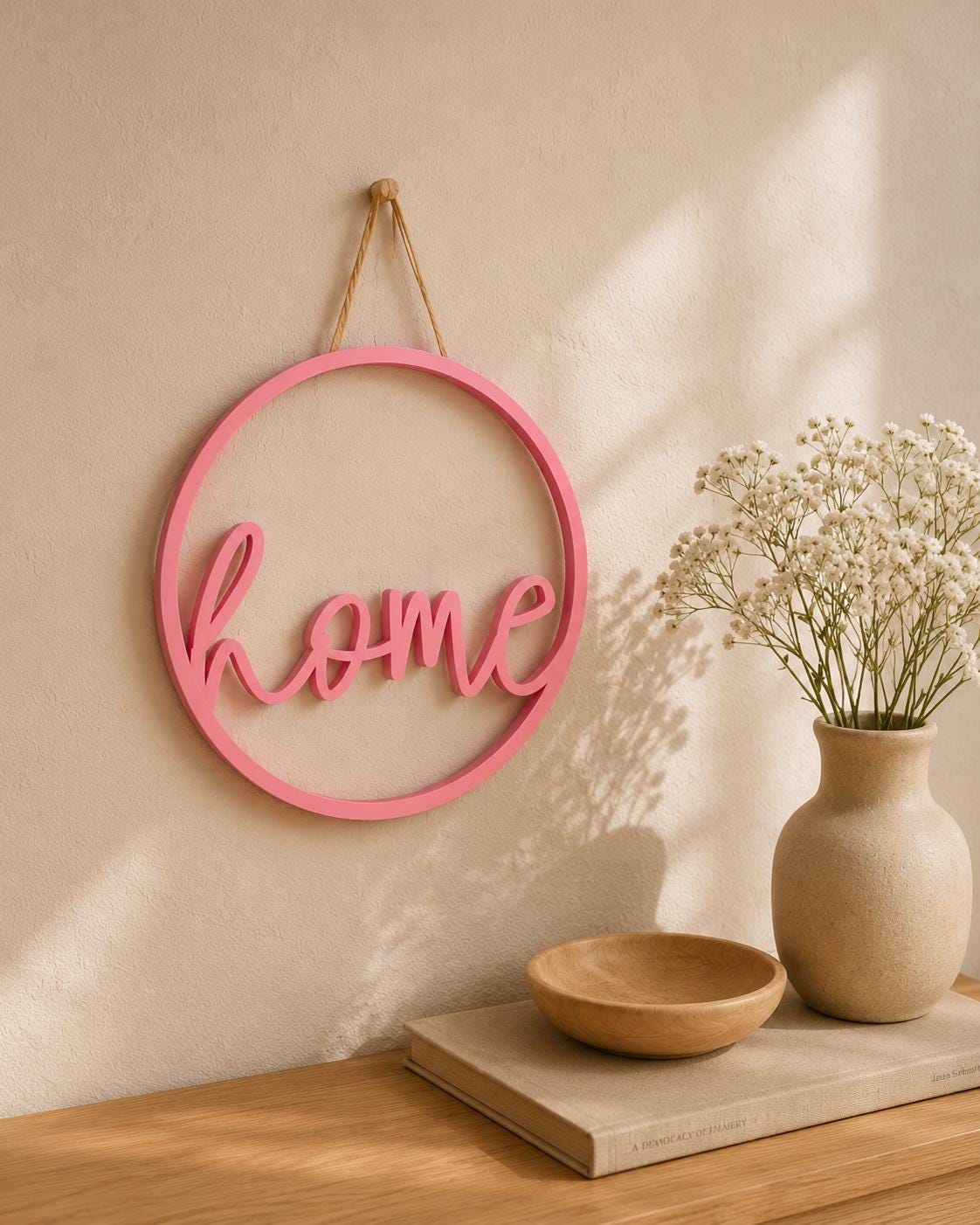 3D-Druck Datei Türschild Home rund | STL Download für moderne Türdekoration & Haustür Deko | inkl. Gewerbelizenz für Verkauf