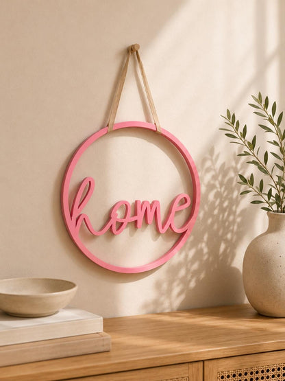 3D-Druck Datei Türschild Home rund | STL Download für moderne Türdekoration & Haustür Deko | inkl. Gewerbelizenz für Verkauf