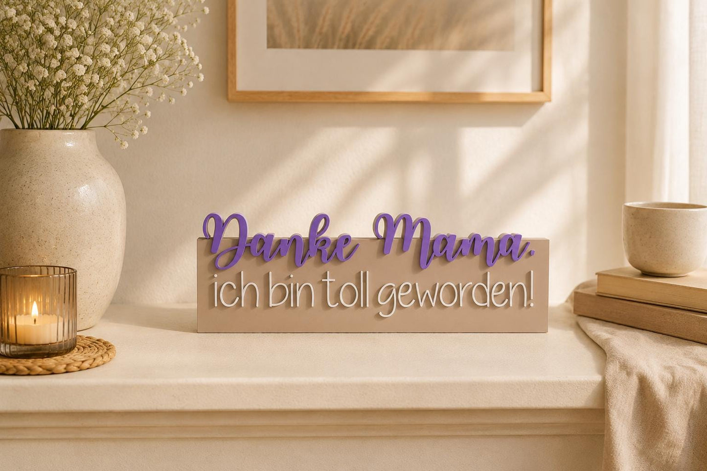 3MF | 3D Druckdatei Danke Mama, ich bin toll geworden! – Geschenk Deko mit kommerzieller Nutzung