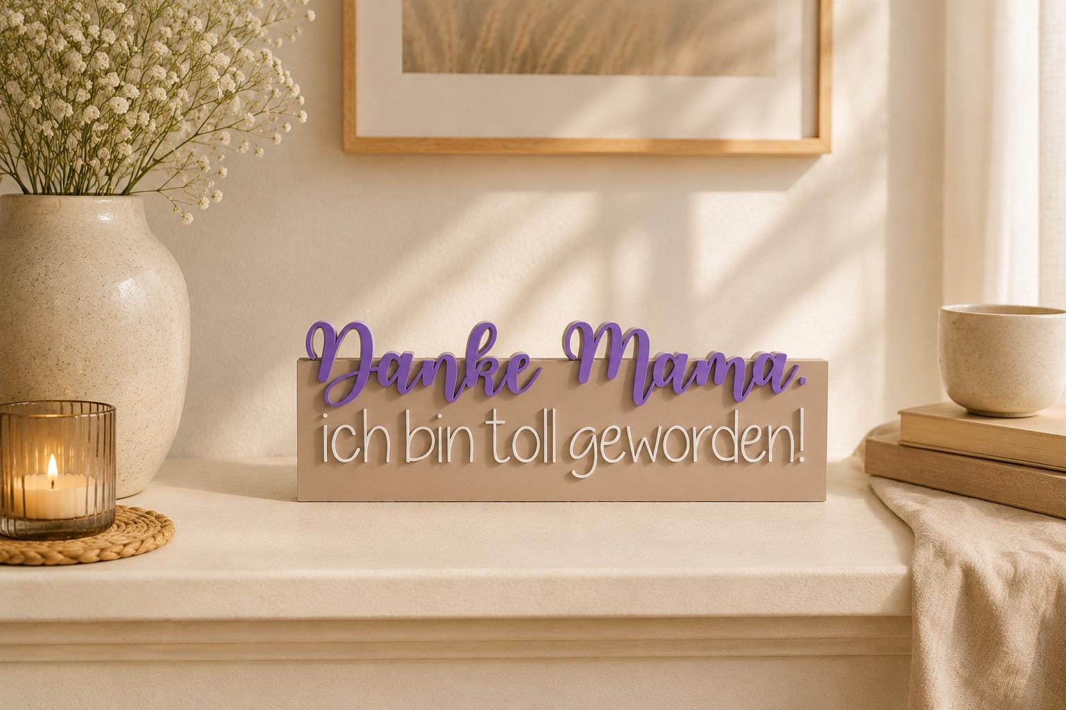 3MF | 3D Druckdatei Danke Mama, ich bin toll geworden! – Geschenk Deko mit kommerzieller Nutzung