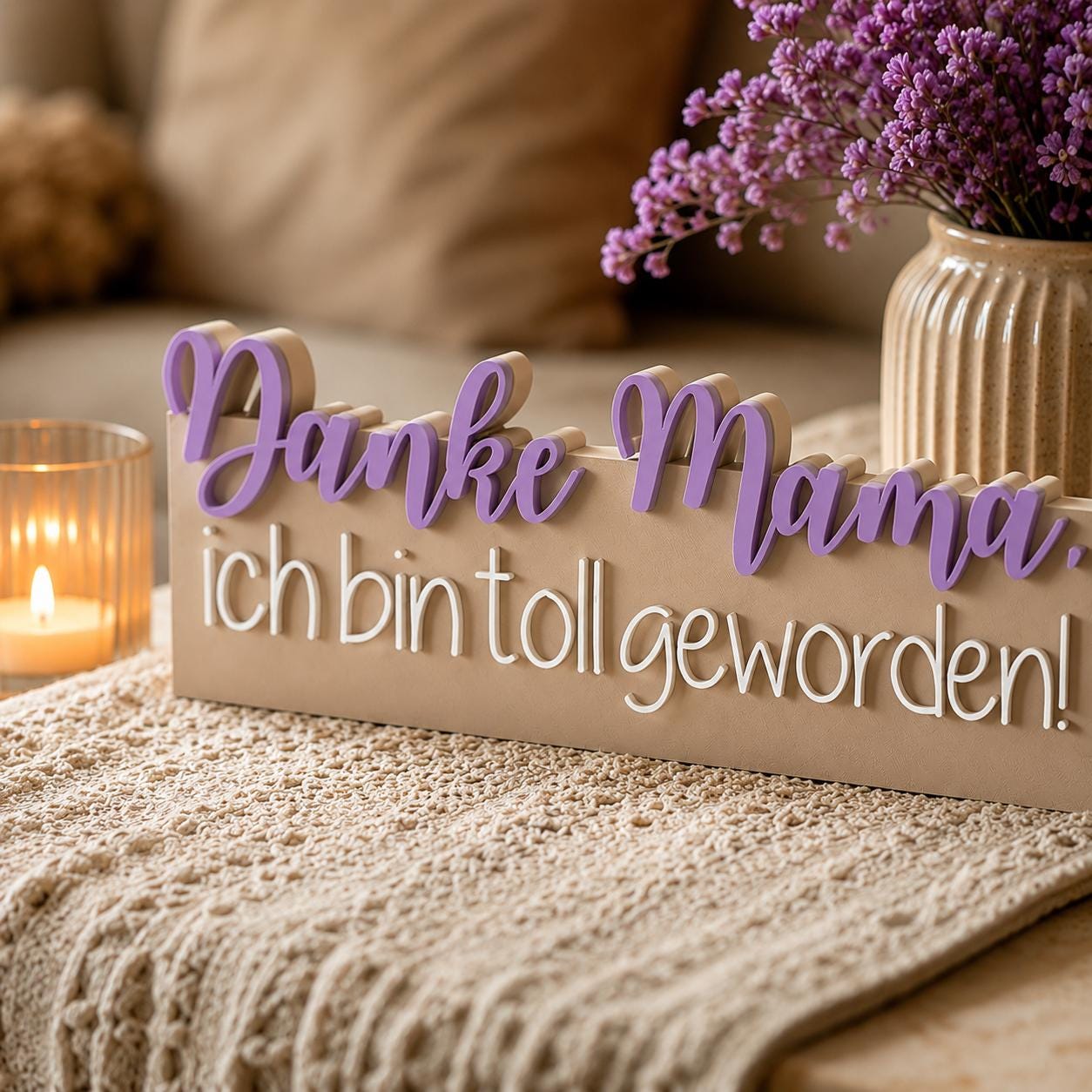 3MF | 3D Druckdatei Danke Mama, ich bin toll geworden! – Geschenk Deko mit kommerzieller Nutzung
