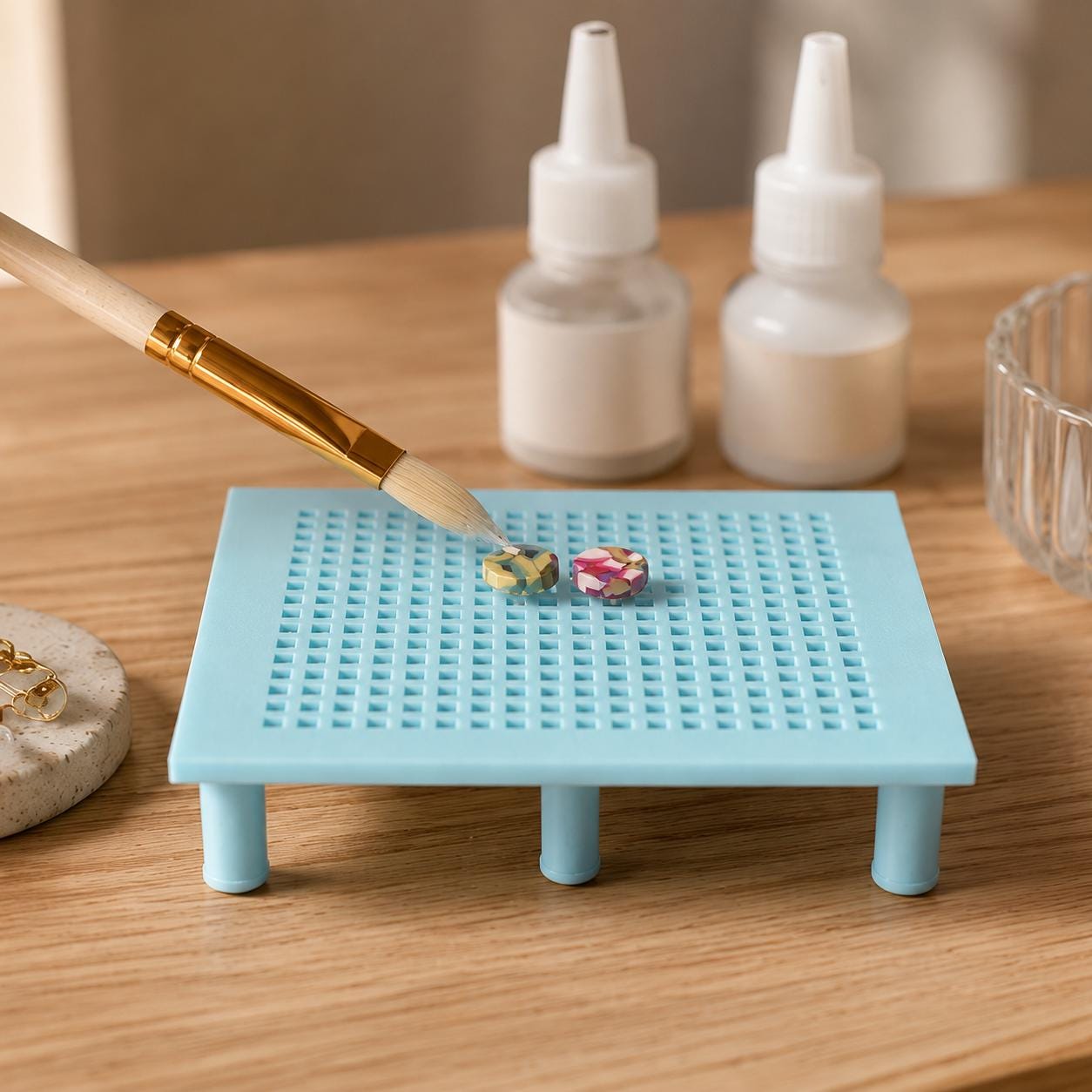 3MF | 3D Datei kleine Werkbank für Schmuckherstellung | Resin Fimo Bastelhilfe Schmuckständer STL Download inkl. Gewerbelizenz