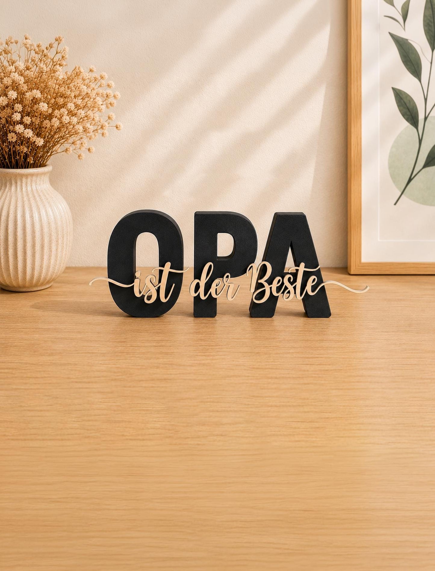 3MF | 3D Druckdatei Opa ist der Beste – Vatertag Deko mit kommerzieller Nutzung