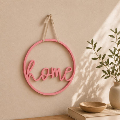 3D-Druck Datei Türschild Home rund | STL Download für moderne Türdekoration & Haustür Deko | inkl. Gewerbelizenz für Verkauf