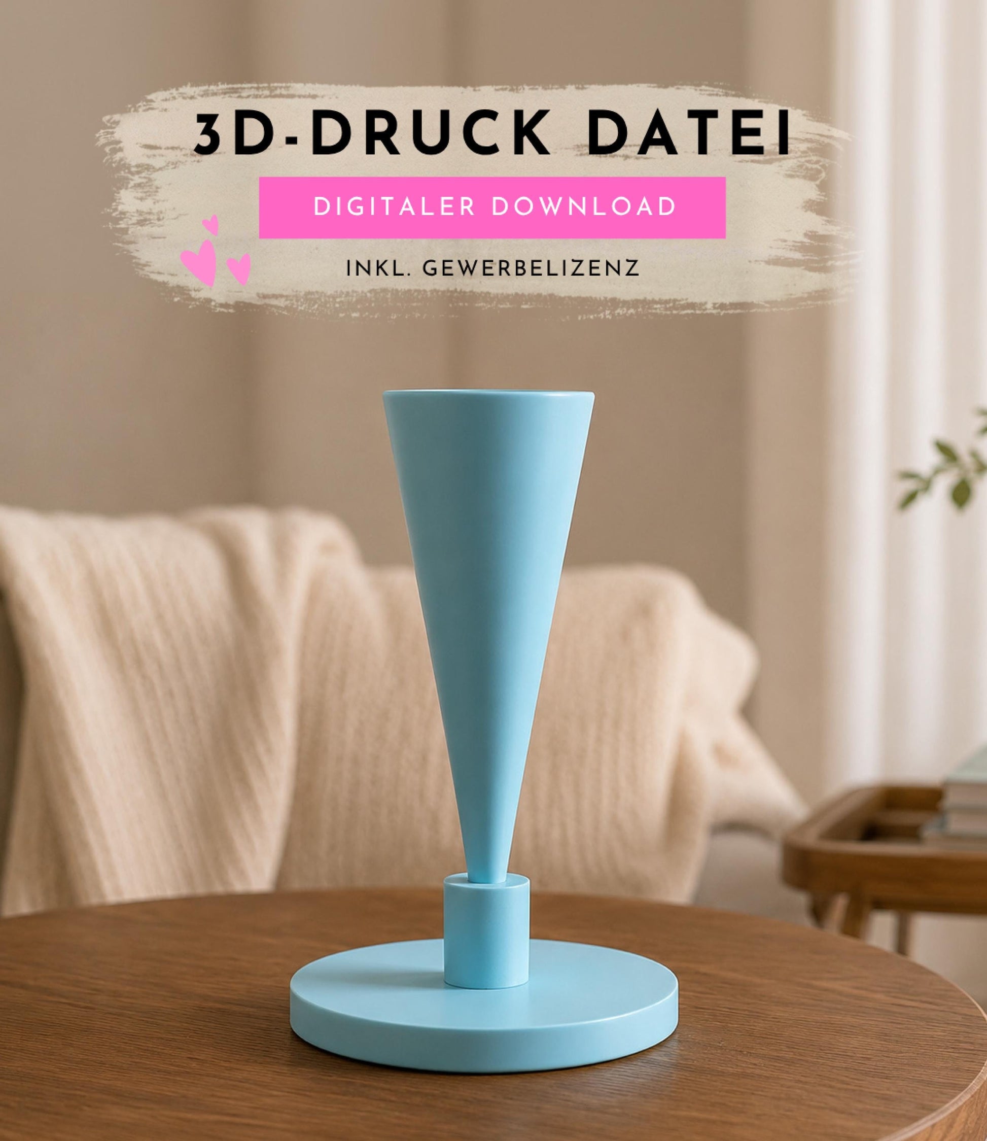 3MF | 3D Druckdatei Schultütenhalter Ständer modern | STL Datei | Einschulung Deko | inkl. Gewerbelizenz - Kinder Schulkind