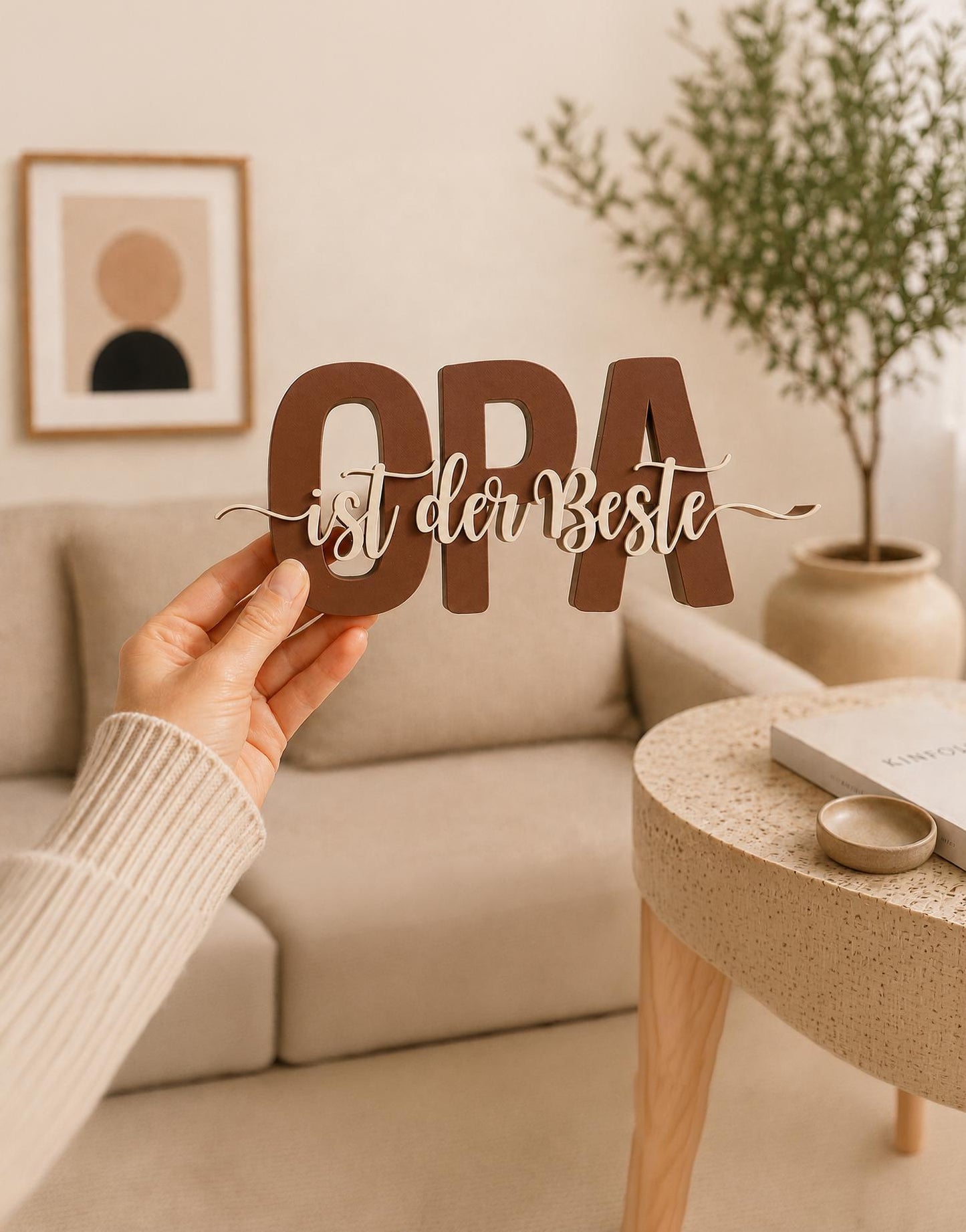 3MF | 3D Druckdatei Opa ist der Beste – Vatertag Deko mit kommerzieller Nutzung