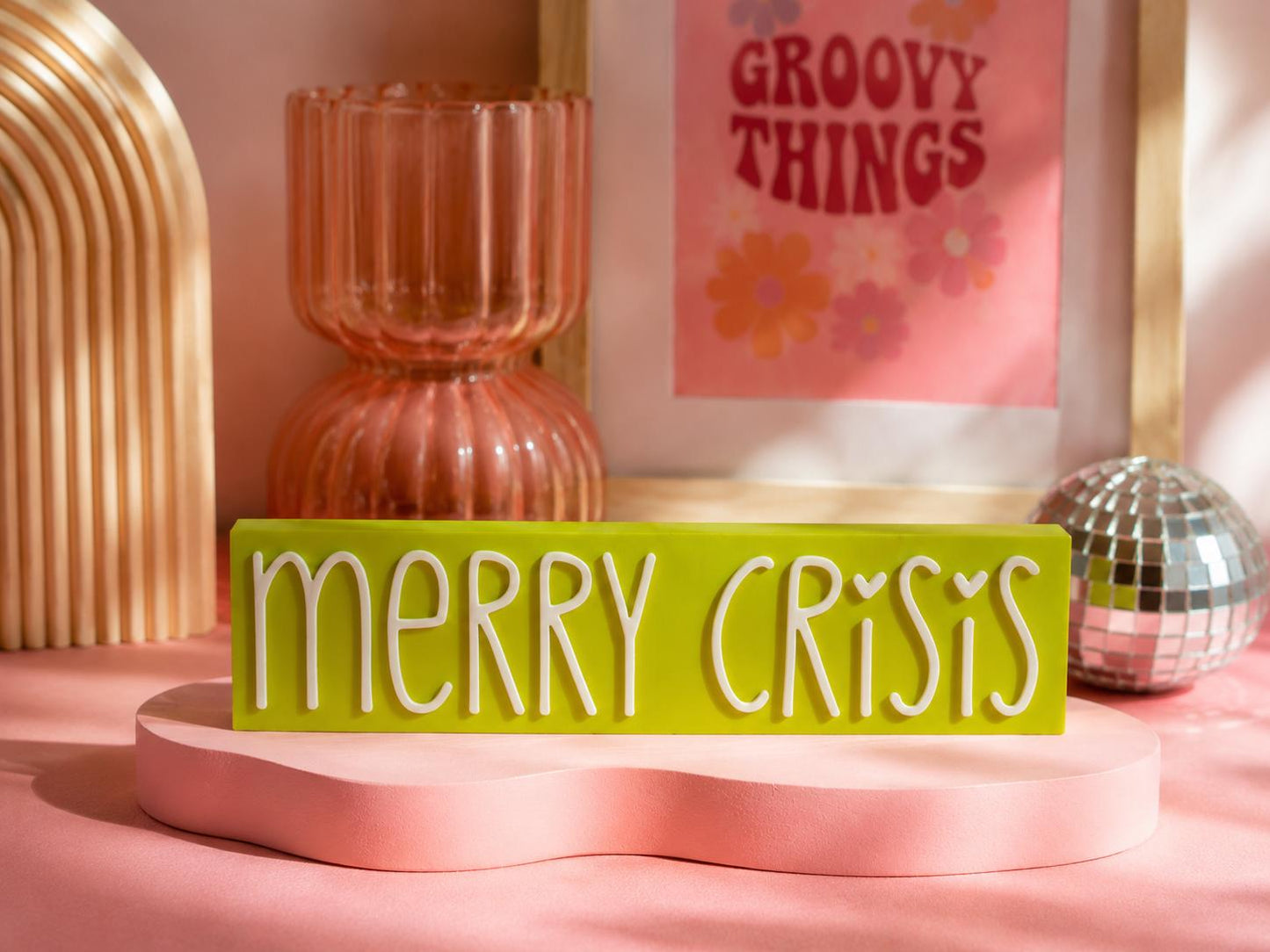 Merry Crisis STL | 3MF Datei Weihnachten | Lustige Weihnachtsdeko für 3D Druck | inkl. unbegrenzter Gewerbelizenz