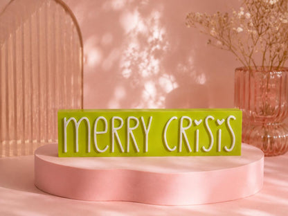 Merry Crisis STL | 3MF Datei Weihnachten | Lustige Weihnachtsdeko für 3D Druck | inkl. unbegrenzter Gewerbelizenz