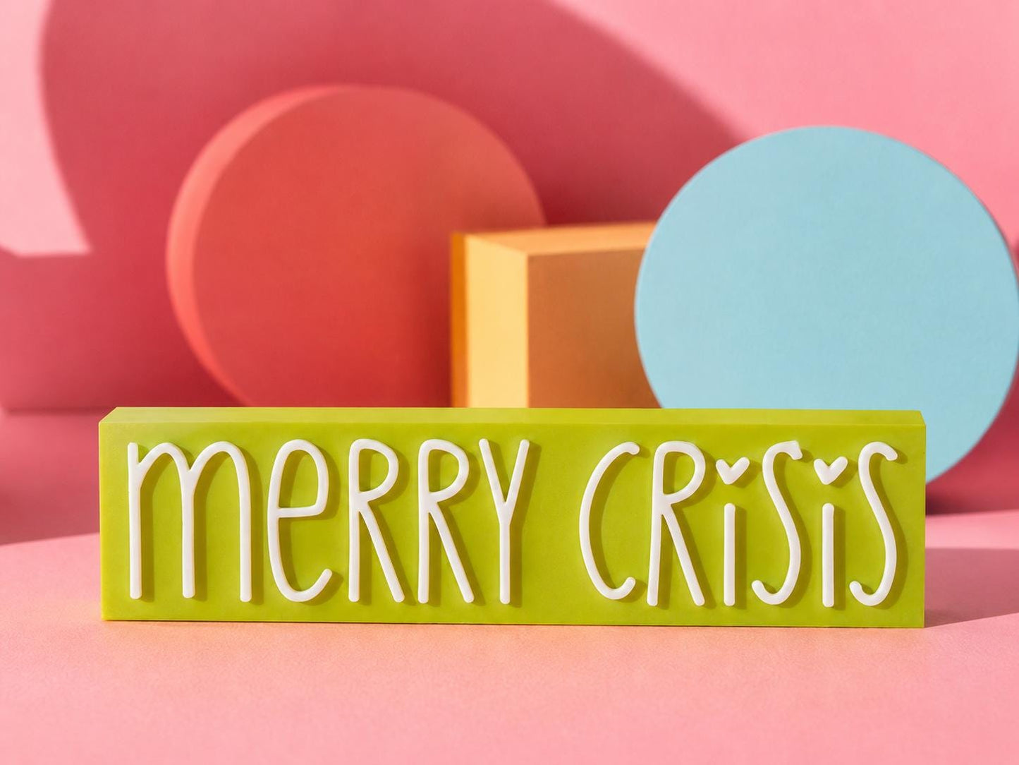 Merry Crisis STL | 3MF Datei Weihnachten | Lustige Weihnachtsdeko für 3D Druck | inkl. unbegrenzter Gewerbelizenz