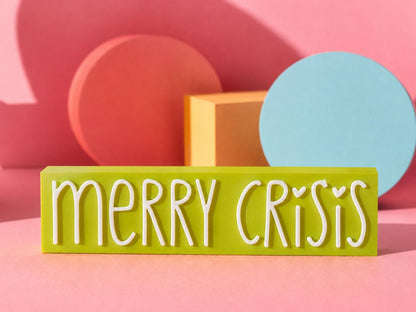 Merry Crisis STL | 3MF Datei Weihnachten | Lustige Weihnachtsdeko für 3D Druck | inkl. unbegrenzter Gewerbelizenz