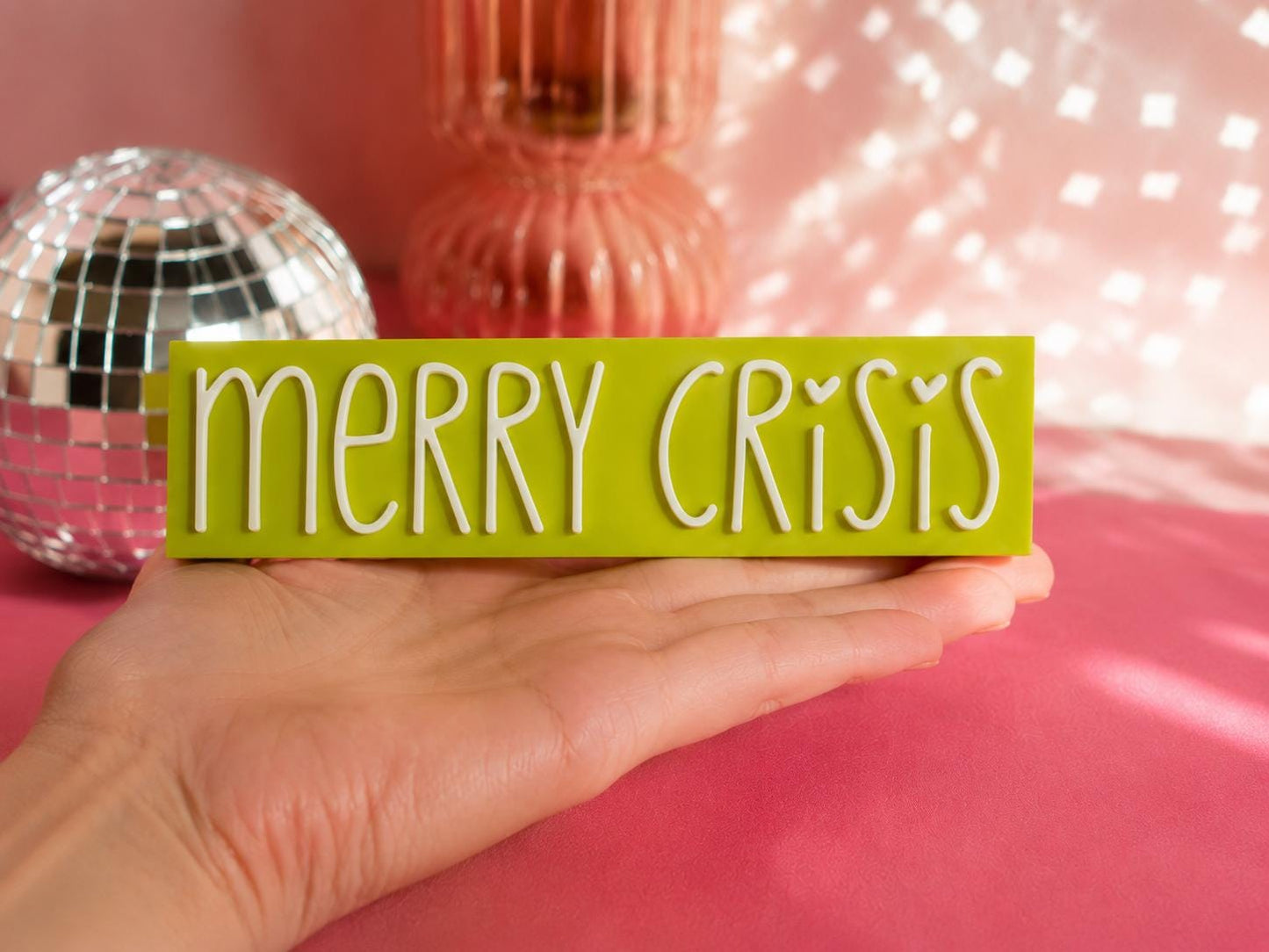 Merry Crisis STL | 3MF Datei Weihnachten | Lustige Weihnachtsdeko für 3D Druck | inkl. unbegrenzter Gewerbelizenz