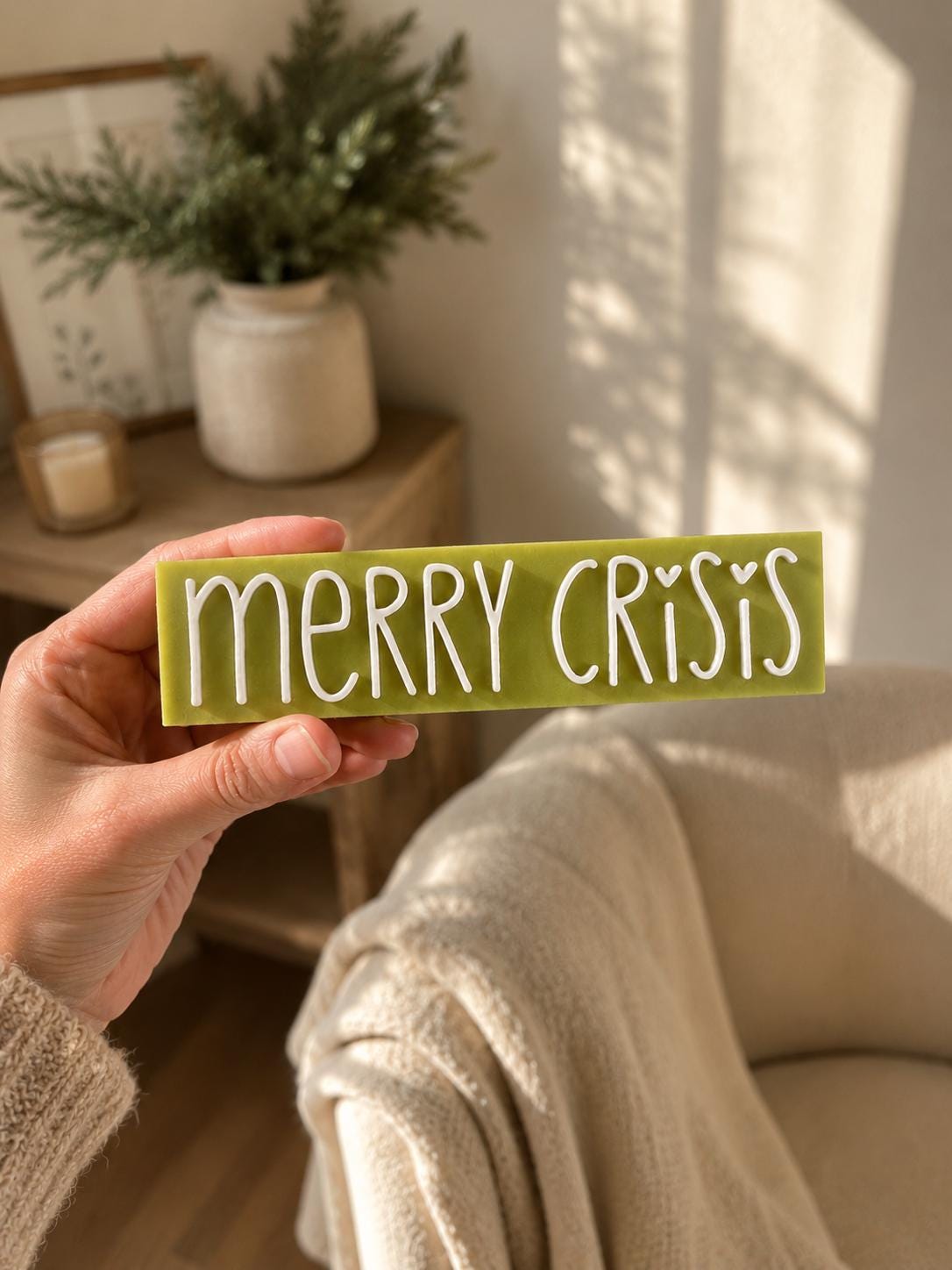 Merry Crisis STL | 3MF Datei Weihnachten | Lustige Weihnachtsdeko für 3D Druck | inkl. unbegrenzter Gewerbelizenz