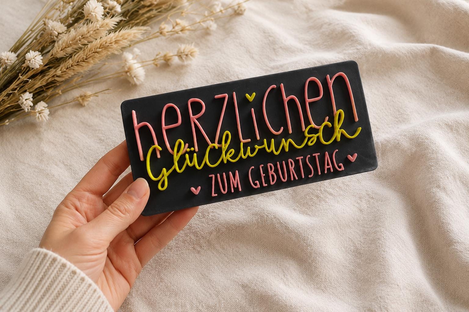 3D Datei Herzlichen Glückwunsch zum Geburtstag STL & 3MF Datei | Geburtstagsgeschenk 3D Druck | inkl. unbegrenzter Gewerbelizenz