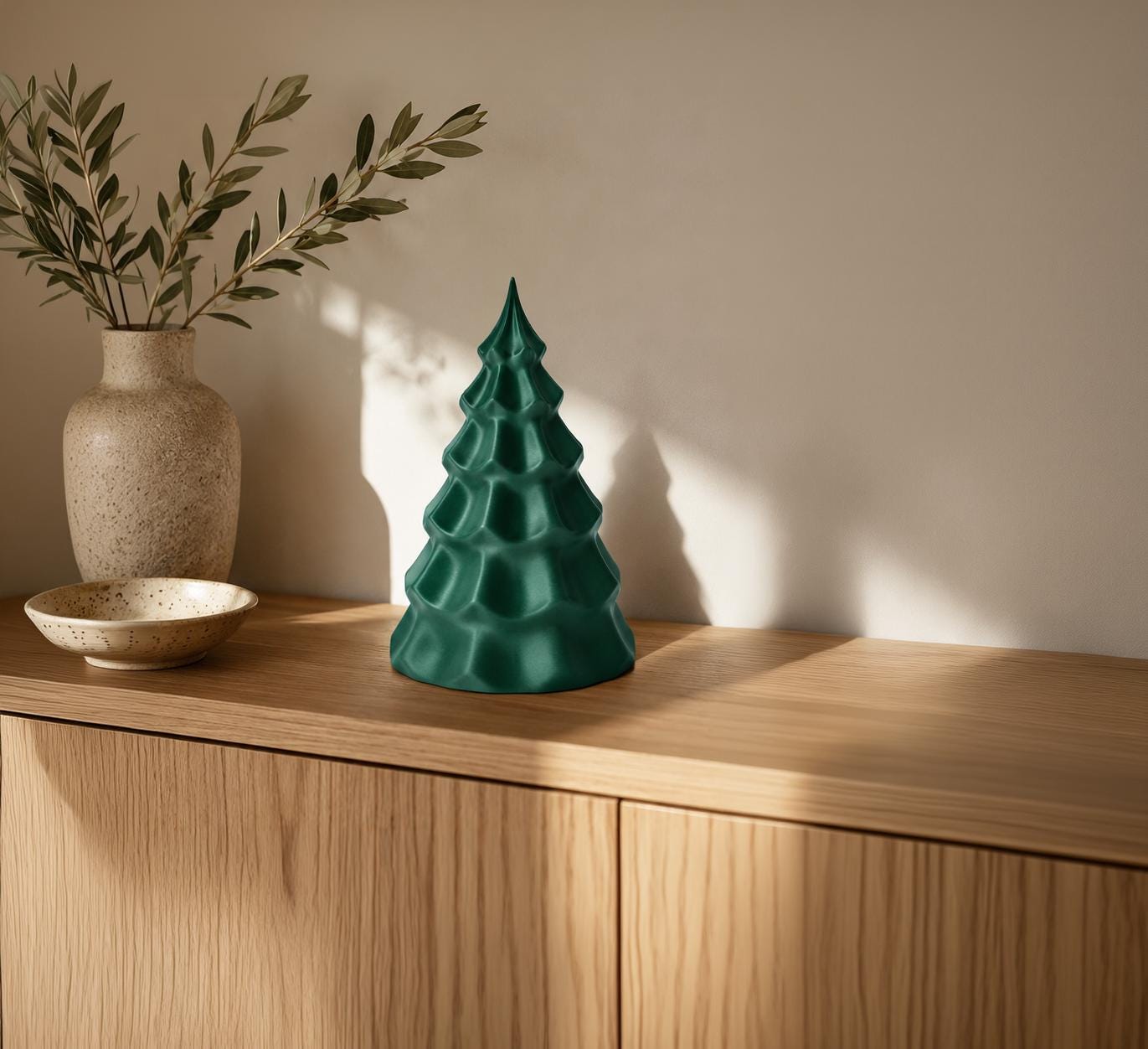 3MF 3D-Druckdatei Tannenbaum | Weihnachtsbaum zum Selberdrucken, moderne Weihnachtsdeko, skalierbares Modell | Download inkl. Gewerbelizenz