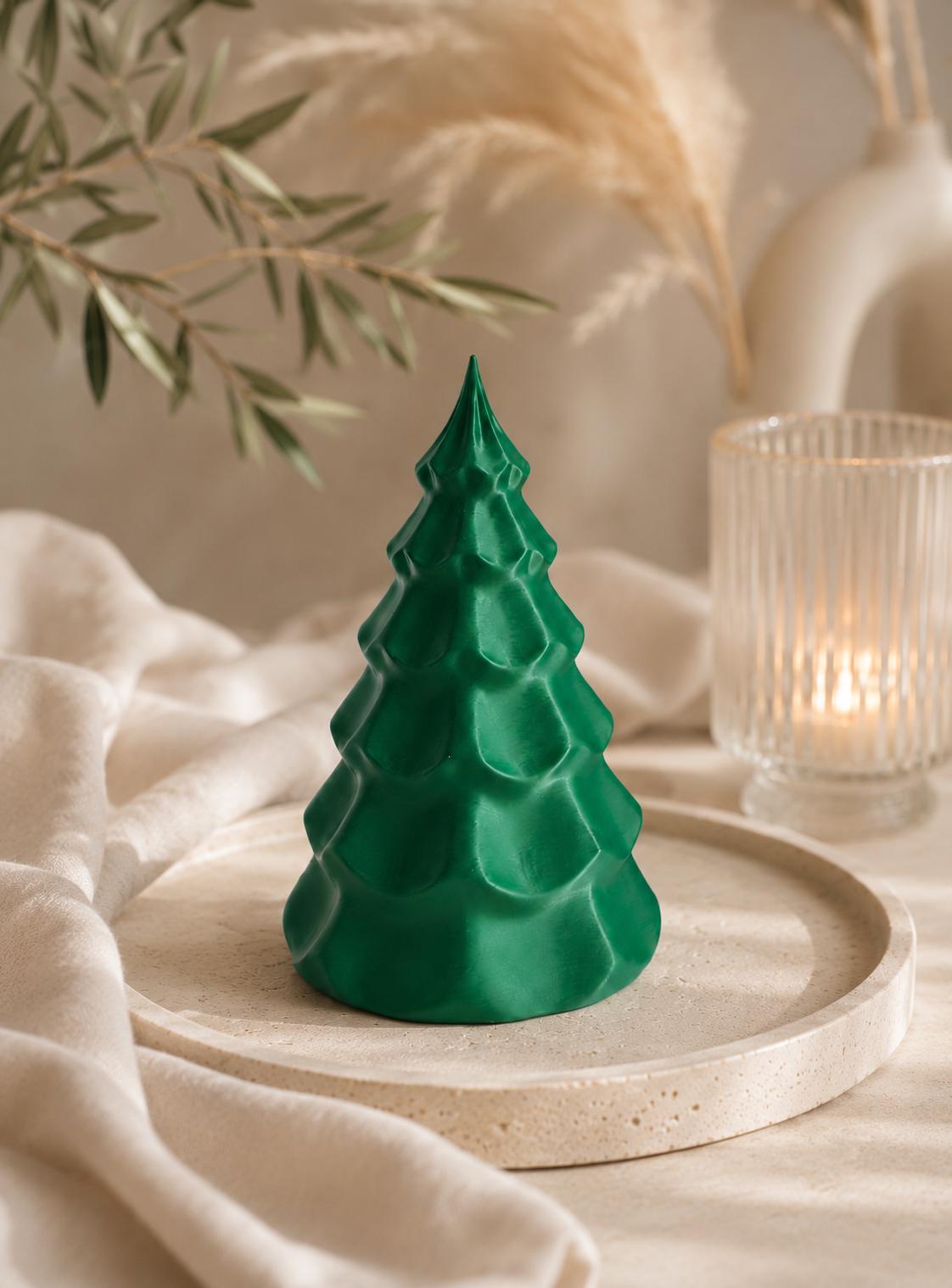 3D Weihnachtsbaum Deko – handgefertigte Tannenbaum-Dekoration groß und klein – festliche, grüne Adventsdeko für Weihnachten als Geschenkidee