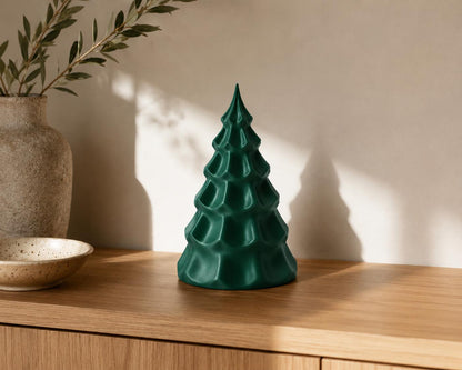 3D Weihnachtsbaum Deko – handgefertigte Tannenbaum-Dekoration groß und klein – festliche, grüne Adventsdeko für Weihnachten als Geschenkidee