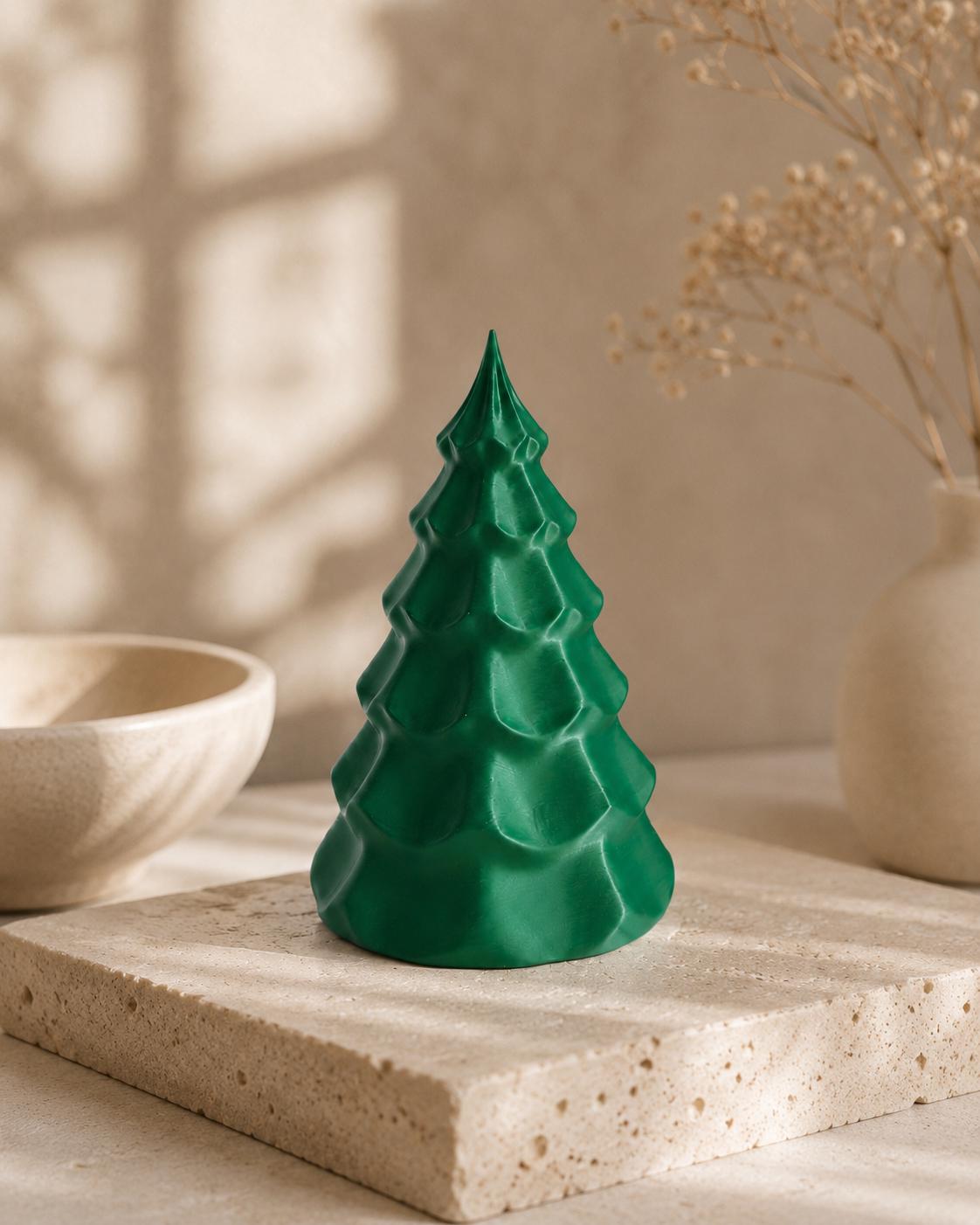 3D Weihnachtsbaum Deko – handgefertigte Tannenbaum-Dekoration groß und klein – festliche, grüne Adventsdeko für Weihnachten als Geschenkidee