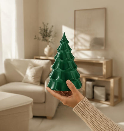 3D Weihnachtsbaum Deko – handgefertigte Tannenbaum-Dekoration groß und klein – festliche, grüne Adventsdeko für Weihnachten als Geschenkidee