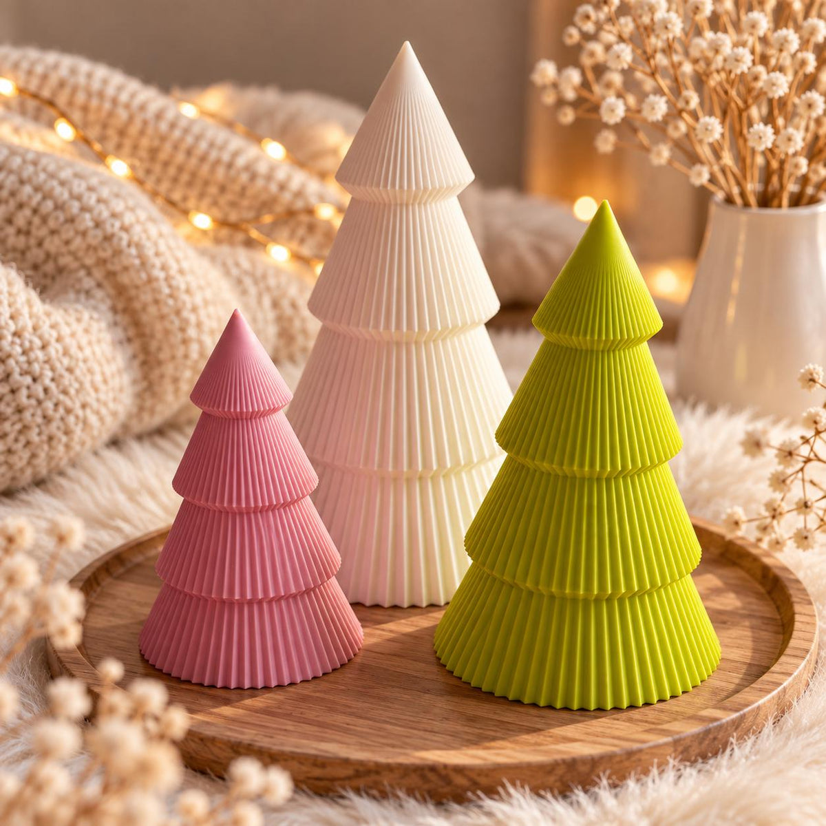 3D-Druckdatei Scandi Weihnachtsbaum STL | 3MF Tannenbaum Deko, hohl & materialsparend, skalierbar | Digital Download inkl. Gewerbelizenz