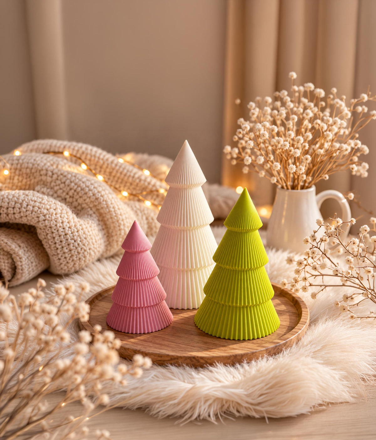 3D-Druckdatei Scandi Weihnachtsbaum STL | 3MF Tannenbaum Deko, hohl & materialsparend, skalierbar | Digital Download inkl. Gewerbelizenz